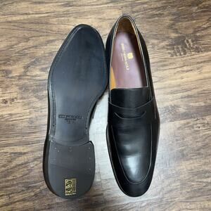 BRUNO MAGLI Maioco Penny Black Leather Loafer Made In Italy Men's Size 15 US NEW